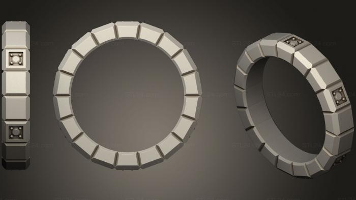 Ювелирные перстни и кольца (Кольцо 147, JVLRP_0629) 3D модель для ЧПУ станка